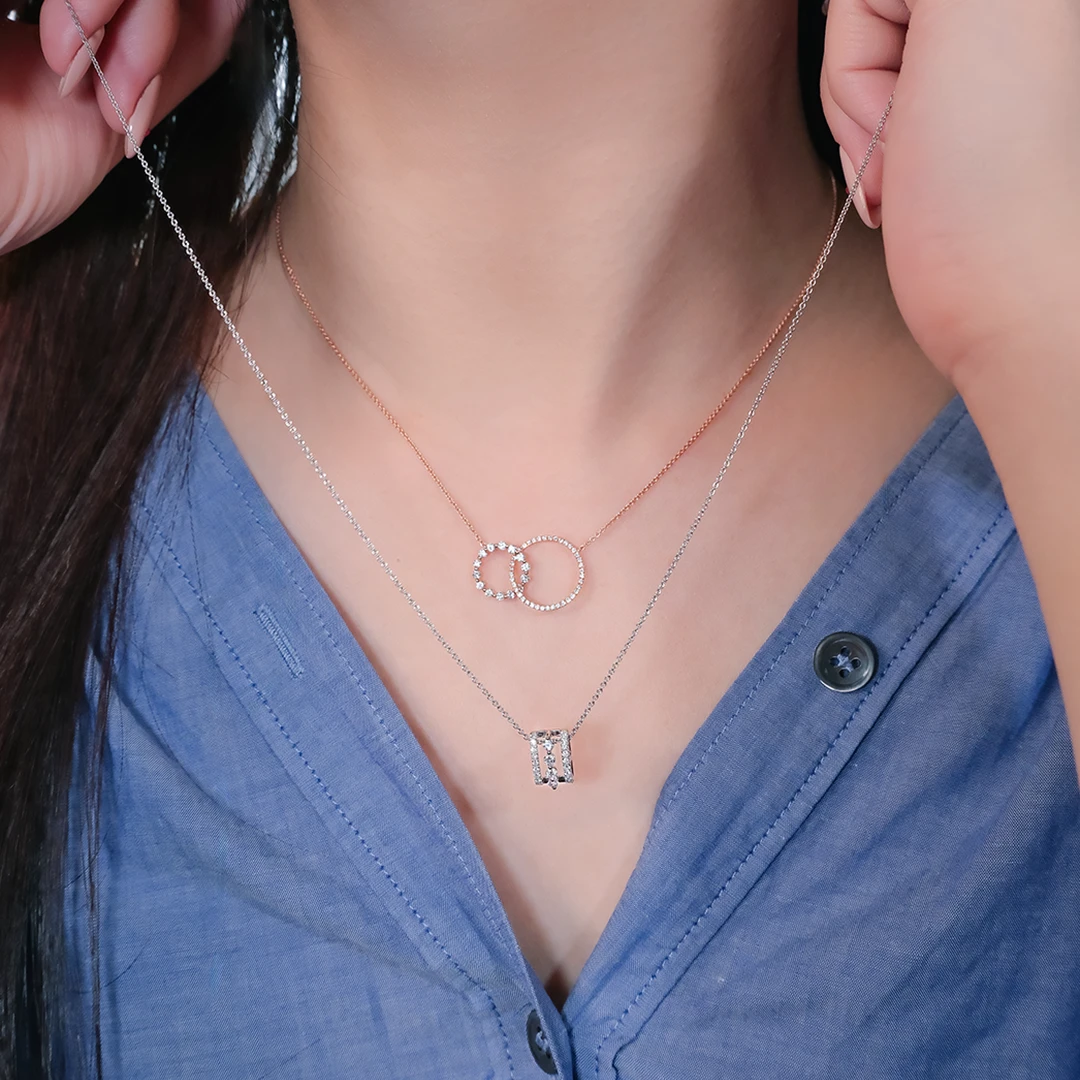 Dressy diamond necklace